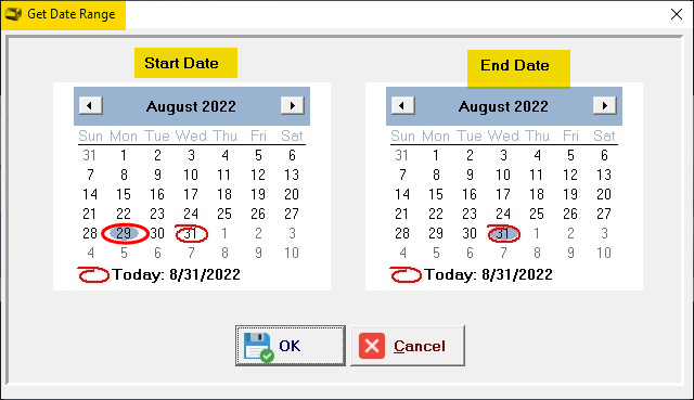 Graphical user interface, application, calendarDescription automatically generated