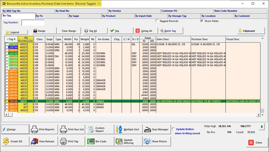 Graphical user interface, application, tableDescription automatically generated