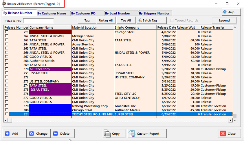 Graphical user interface, application, tableDescription automatically generated